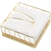 Portatovaglioli da tavola Alexandra House Living Dorato Legno Metallo 18 x 8 x 18 cm Cromato