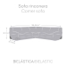 Sofa Cover Eysa ROC Light grey 110 x 120 x 450 cm Corner-cupboard