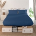 Lenzuolo Superiore HappyFriday Basic Blu Marino 160 x 270 cm