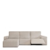 Hoes voor chaise longue met korte armleuning links Eysa JAZ Beige 120 x 120 x 360 cm