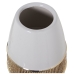 Vaso Alexandra House Living Bianco Dorato Ceramica Luminoso 14 x 14 x 30 cm