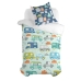 Set di copripiumino HappyFriday Moshi Moshi Holidays Multicolore Singolo 2 Pezzi