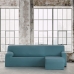 Hoes voor chaise longue met korte armleuning rechts Eysa BRONX Smaragdgroen 110 x 110 x 310 cm