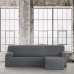 Hoes voor chaise longue met korte armleuning rechts Eysa BRONX Donker grijs 110 x 110 x 310 cm