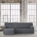 Hoes voor chaise longue met korte armleuning links Eysa BRONX Donker grijs 110 x 110 x 310 cm