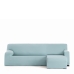 Chaise longue-omslag med kort högerarm Eysa BRONX Aquamarine 110 x 110 x 310 cm