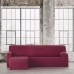 Hoes voor chaise longue met korte armleuning links Eysa BRONX Bordeaux 110 x 110 x 310 cm