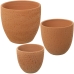 Conjunto de vasos Alexandra House Living Natural Cerâmica (3 Peças)