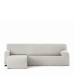 Capa para chaise longue de braço curto esquerdo Eysa BRONX Branco 110 x 110 x 310 cm