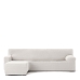 Hoes voor chaise longue met korte armleuning links Eysa JAZ Wit 120 x 120 x 360 cm