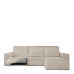 Hoes voor chaise longue met korte armleuning rechts Eysa ROC Wit 120 x 120 x 360 cm