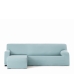 Hoes voor chaise longue met korte armleuning links Eysa BRONX Aquamarijn 110 x 110 x 310 cm