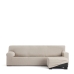 Right short arm chaise longue cover Eysa JAZ Beige 120 x 120 x 360 cm