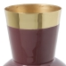 Vase Alexandra House Living Violett Gold Metall 15 x 15 x 28 cm