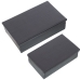 Juego de Cajas Decorativas Alexandra House Living Negro Metal 22 x 7 x 14 cm