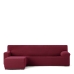 Right short arm chaise longue cover Eysa JAZ Burgundy 120 x 120 x 360 cm