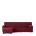 Hoes voor chaise longue met korte armleuning links Eysa JAZ Bordeaux 120 x 120 x 360 cm