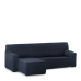 Hoes voor chaise longue met korte armleuning links Eysa ROC Blauw 120 x 120 x 360 cm