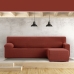 Housse pour chaise longue accoudoir court droit Eysa JAZ Rouge foncé 120 x 120 x 360 cm