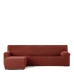 Capa para chaise longue de braço curto esquerdo Eysa JAZ Vermelho Escuro 120 x 120 x 360 cm