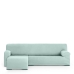 Left long arm chaise longue cover Eysa ULISES Aquamarine 110 x 110 x 310 cm