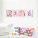 Canvas HappyFriday MOSHI MOSHI Multicolour 28 x 3 x 28 cm