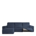 Bezug für Chaiselongue mit kurzem Arm links Eysa ROC Blau 120 x 120 x 360 cm