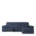 Hoes voor chaise longue met korte armleuning rechts Eysa ROC Blauw 120 x 120 x 360 cm