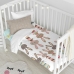 Dekbedovertrek set HappyFriday Moshi Moshi Rabbit Family Multicolour Wieg voor baby's 2 Onderdelen