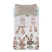 Bäddset HappyFriday Moshi Moshi Rabbit family Multicolour Babysäng 2 Delar