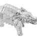 Deko-Figur Alexandra House Living Silberfarben Acryl Kunststoff Melamine Elefant 18 x 7 x 12 cm