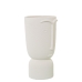 Vase Alexandra House Living Ecru Keramik Ansigt 13 x 13 x 25 cm