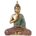 Dekorativ figur Alexandra House Living Rød Grøn Gylden Plastik Buddha 18 x 30 x 38 cm