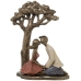 Statua Decorativa Alexandra House Living Plastica Albero Dorato Coppia 17 x 27 x 34 cm