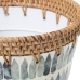 Vaso Alexandra House Living Multicolore Rattan Madreperla Stampa 18 x 14 x 18 cm