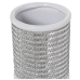 Vaso Alexandra House Living Bianco Argentato Ceramica 11 x 12 x 36 cm