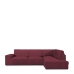 Right long arm chaise longue cover Eysa ROC Tile Dark Red 110 x 120 x 500 cm