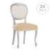 Housse de Chaise Eysa TROYA Beige 50 x 5 x 50 cm 2 Unités