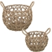 Set of Baskets Alexandra House Living Brown Seagrass 35 x 31 x 23 cm 25 x 18 x 24 cm 2 Pieces