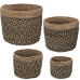 Mandenset Alexandra House Living 75964 Bruin vlechtwerk Rotan Natuurlijke Vezel (4 Stuks)