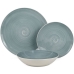 Assiettes Alexandra House Living Bleu Porcelaine 27 x 1 x 27 cm