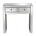 Console Alexandra House Living Transparant Kristal Spiegel 80 x 80 x 35 cm