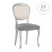 Housse de Chaise Eysa BRONX Gris 50 x 5 x 50 cm 2 Unités