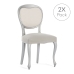 Housse de Chaise Eysa BRONX Lin 50 x 5 x 50 cm 2 Unités