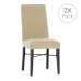 Stol deksel Eysa BRONX Beige 50 x 55 x 50 cm 2 enheter