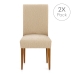 Stoleovertræk Eysa TROYA Beige 50 x 55 x 50 cm 2 enheder