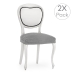 Housse de Chaise Eysa THOR Gris foncé 50 x 5 x 50 cm 2 Unités