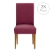 Housse de Chaise Eysa TROYA Bordeaux 50 x 55 x 50 cm 2 Unités