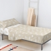 Set di Lenzuola HappyFriday Basic Kids Clouds Beige Singolo 180 x 270 cm 2 Pezzi