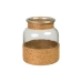 Vase Romimex Brown Transparent Jute Glass 19 x 23 x 19 cm